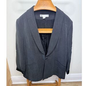 Miller Shor Black Silk Women's Blazer
